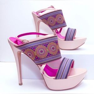 Tulum platform. Pollini stiletto platform sandals Size 40